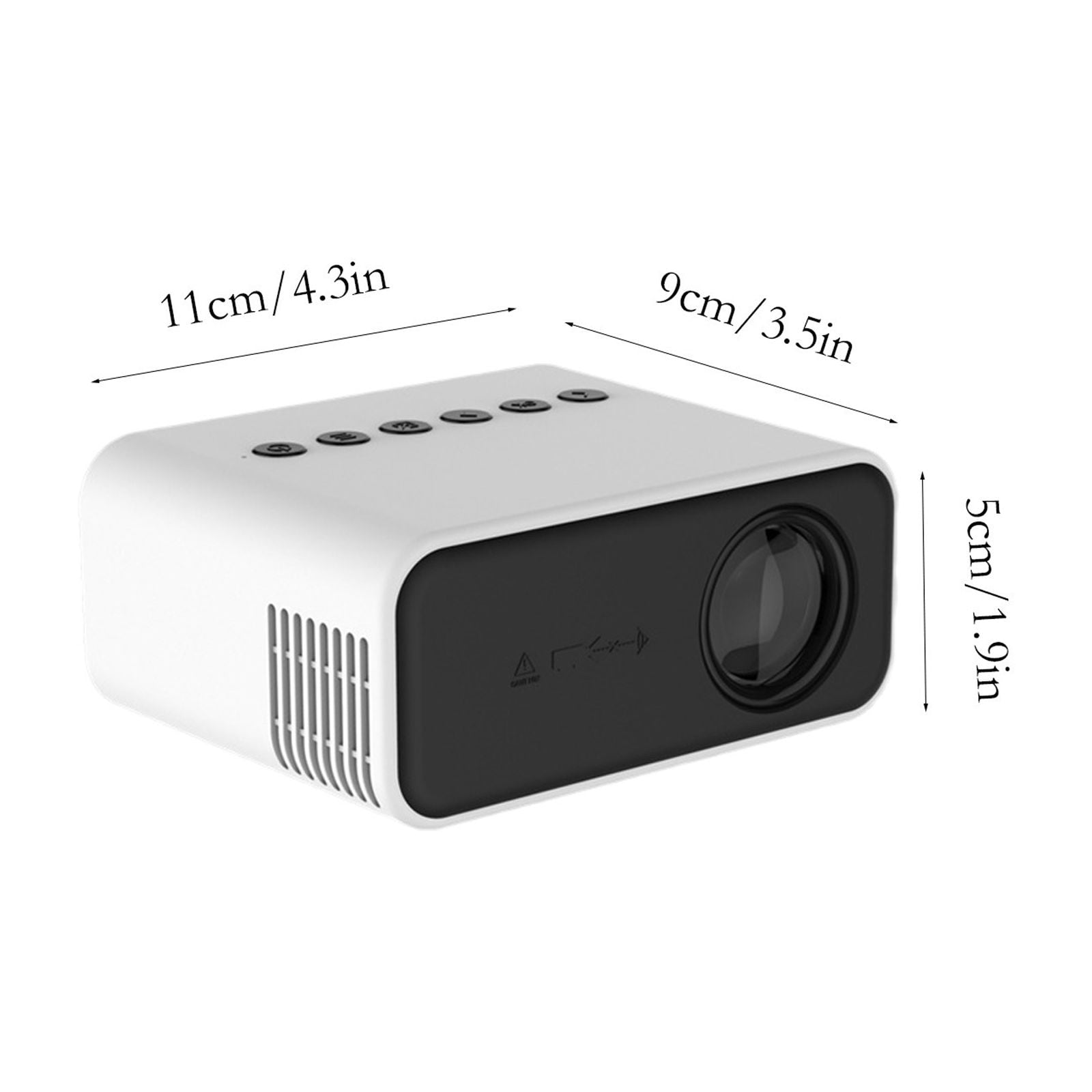 Mini Projector, HD Portable Projector, 30000+ Hours Lifespan, Movie Projector Compatible with Smartphone Tablet TV Laptop HDMI, Perfect for Indoor Outdoor Use