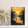 thumbnail image 2 of Qisvanset 12x16 Inch With Frame 2D Flat Wall Art Psalm Western Cowboy Landscape Religious Home Gift Art, 2 of 8