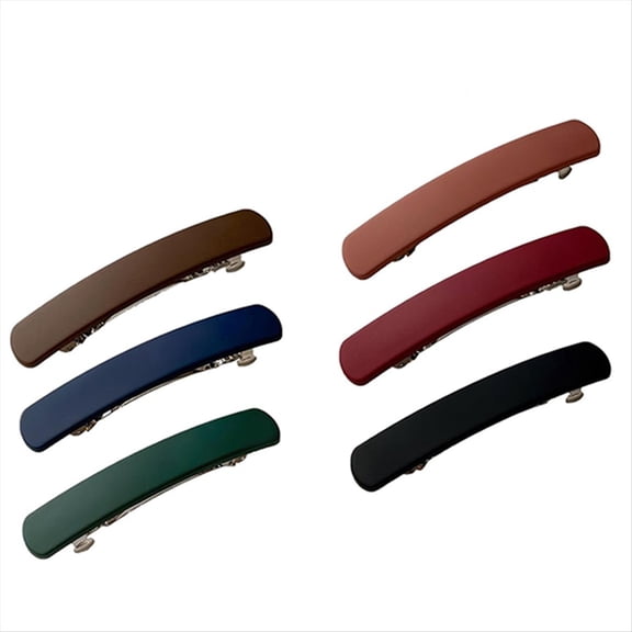 6PCS Hair Clips Spring Clip Fashion Hair Clip Metal Snap Barrettes Women Girls Hair Accessories