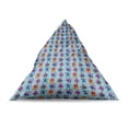 thumbnail image 4 of Alien Lounger Chair Bag, Repeating Print of Colorful Robots Mechanical Design of Funny Shapes, High Capacity Storage with Handle Container, Lounger Size, Pale Blue and Multicolor, by Ambesonne, 4 of 5
