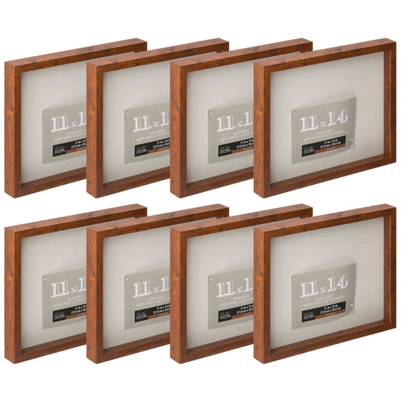 Studio Decor Honey 11" x 14" Belmont Shadow Box, 8 Pack
