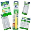 Brilliant Soft Infant Oral Care 5pc Gift Pack - Teeth Wipes, Tissues & Toothbrushes, Clear Yellow