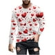 thumbnail image 2 of Blusas y camisas de manga larga y cuello redondo para hombre, camisetas casuales con estampado de moda y cuello redondo, blusas de licra de manga corta para hombre., 2 of 5