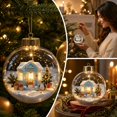 thumbnail image 6 of Light-Up Christmas Balls, Glowing Christmas Story Ornament, Light-Up Mini Holiday Scene with Warm LED Light, 6 of 7