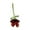 Red, variant on TISHITA Mini Glass Flower Artificial Flower Decor Decorative Gifts Decoration Ornament for Women Girls Party Birthday Wedding Desktop Deep Blue