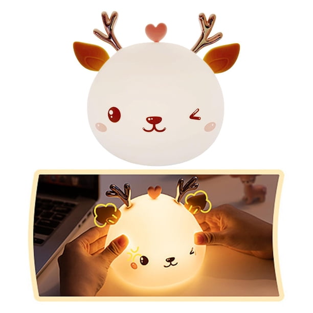Luz de silicona para ños Linda luz de guardería de bebé con forma cambiante de Color-Lámparas de portátiles Colco Luz de noche