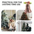 thumbnail image 3 of Christmas Bells Metal Decorative Bells Christmas Bells for Decoration with Rope Silver Bells Christmas, 3 of 5