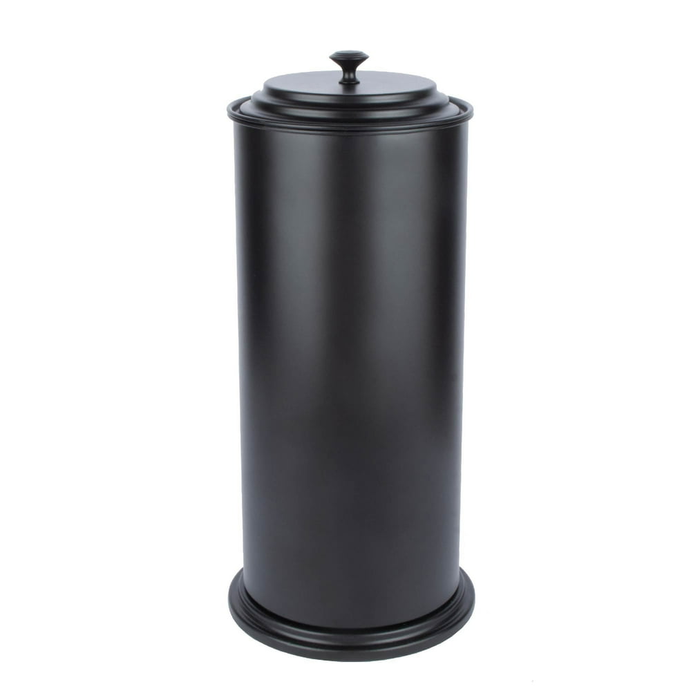 Free Standing Extra Large Toilet Paper Holder Matte Black Walmart
