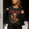 thumbnail image 2 of I Put Out For Santa (Milk  Cookies) Ugly Christmas Sweatshirt | Funny 3 Colors, 2 of 9