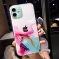thumbnail image 1 of Funda de teléfono con pintura de acuarela para iPhone 14 Pro Max 13 12 Mini 11 X XR XS 7 8 Plus, mármol colorido, cubierta suave a prueba de golpes Fivean unisex, 1 of 2