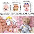 thumbnail image 2 of Juego de 20 broches acrílicos de dibujos animados, bonitos broches estéticos para solapa, 20 estilos de broches de oveja, perro, conejo, oso y niña para ropa, bolsos, chaquetas, sombreros y mochilas., 2 of 5