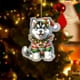 thumbnail image 1 of Uuiauoio Festive 2D Christmas Ornament with Design, Acrylic Hanging Decoration for Tree and Home Decor, Car Rearview Mirror Pendant and Seasonal Gift for Holiday Celebration, 1 of 6