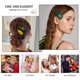 thumbnail image 5 of Pinzas para el cabello clásicas para mujeres y niñas, pinzas para el cabello sin deslizamiento, horquillas de aleación para cabello grueso/fino, 5 of 5