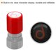 thumbnail image 4 of Sellos numéricos Uxcell de 0.63 pulgadas, carácter número 6, sello de tinta plástica autoinking rojo, 4 of 5
