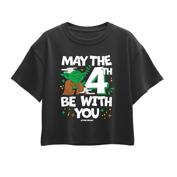 Star Wars - Yoda May The 4th - Youth Girls Boxy T-Shirt