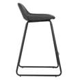thumbnail image 6 of Cortesi Home Ava Counterstools in Charcoal Black Faux Leather (Set of 2), 6 of 11