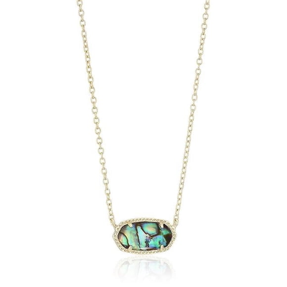 Kendra Scott 4217709207 Collier Pendentif Coquillage Or Plaqué Or Elisa