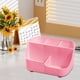 thumbnail image 5 of Rotating Desk Organizer Tray with Multiple Compartments, Plastic Storage Caddy for Office Supplies, Pen Pencil Brush Holder, Bathroom Countertop Art Craft Supply Organizer for Home School Office Use, 5 of 6
