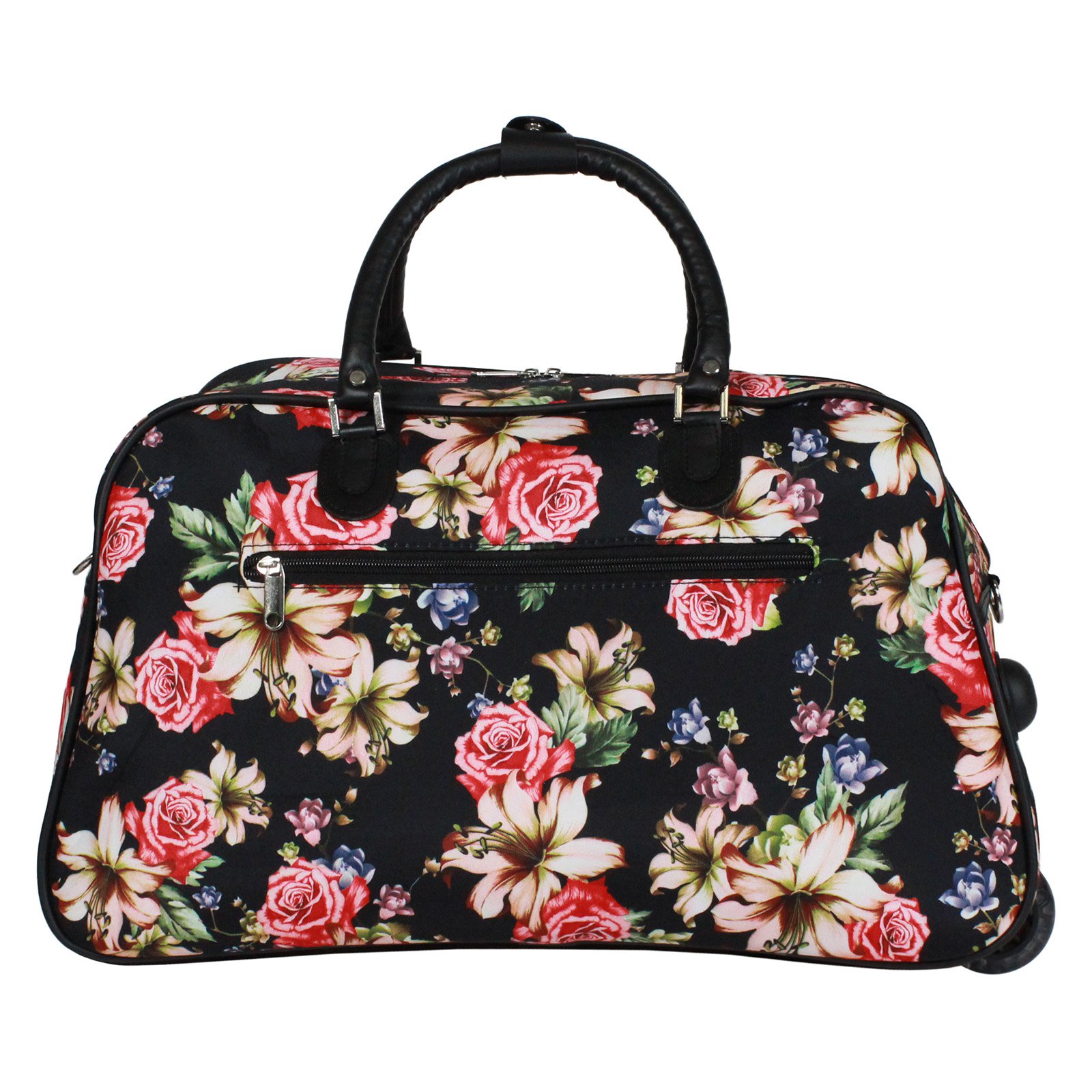 World Traveler 21-Inch Carry-On Rolling Duffel Bag - Rose Lily - image 4 of 4