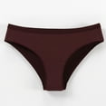 thumbnail image 2 of XuJwPNcy Women's Underwear Cotton Solid Color Panties Low Rise No Show Briefs Soft Stretch Breathable Ladies Panties, 2 of 3