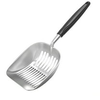 Cat Litter Scoop, Aluminum Alloy Sifter, Kitty Metal Scooper, Deep Shovel, Long Handle, Poop Sifting, Kitten Pooper Lifter, Durable, Heavy Duty, for Litter Box (