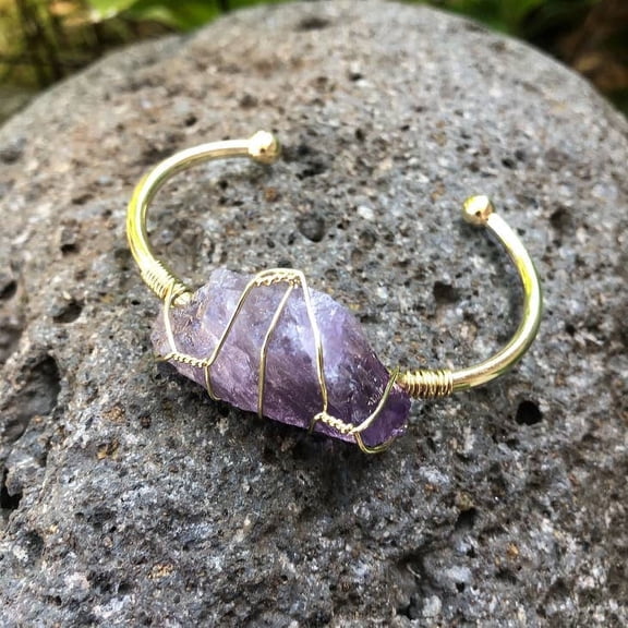 Moon Child Purple Copper Cuff Bracelet, 1 Pack