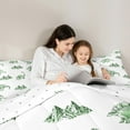 thumbnail image 4 of Jejeloiu Cartoon Animal Dinosaur Bedding Comforter Set,7pcs,Green Jungle Dino Queen Bedding Sets,Wild Animal Queen Sheet Sets For Boys Girls,Microfiber Room Decorative Reversible, 4 of 7