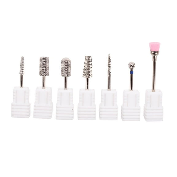 7 Pieces Manicure Bits Pedicure Nail Accessories Tool Nail Polish Bits