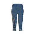 thumbnail image 6 of Aimik Plus Size Capri Shorts for Women Summer Floral Print Beach Sports Pant Slim Fit Tights Stretchy Soft Cropped Pants, 6 of 6