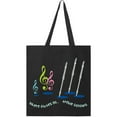 thumbnail image 3 of Inktastic Flute Player Treble Tote Bag, 3 of 4