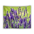 thumbnail image 1 of Tapicería de pared con flores de lavanda, microtela, 150 x 150 cm, 1 of 2