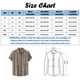 thumbnail image 5 of Camisas Vaqueras Para Hombre Manga Larga Camisa casual de verano con estampado floral para hombre Camisa de manga corta con cuello vuelto (Khaki, XL), 5 of 5
