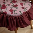 thumbnail image 2 of XUELC Vintage Printed Ruffled Chair Cushion with Ties Comfortable Kitchen Dining Chair Pad Seat Cushion with Removable Cover, 2 of 7