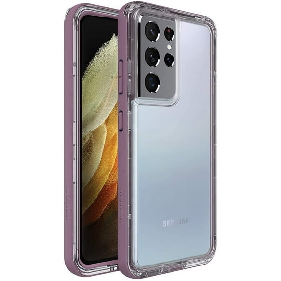 LifeProof NEXT SERIES Case for Galaxy S21 Ultra 5G ONLY - DOES NOT FIT non-Plus or Plus sizes - NAPA CLEAR/GRAPEADE