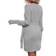 thumbnail image 3 of Vestido cárdigan Sunloudy para mujer, manga larga, cuello en V, cintura, lazo lateral, ropa informal ajustada, vestido elegante Sunloudy moda, 3 of 10