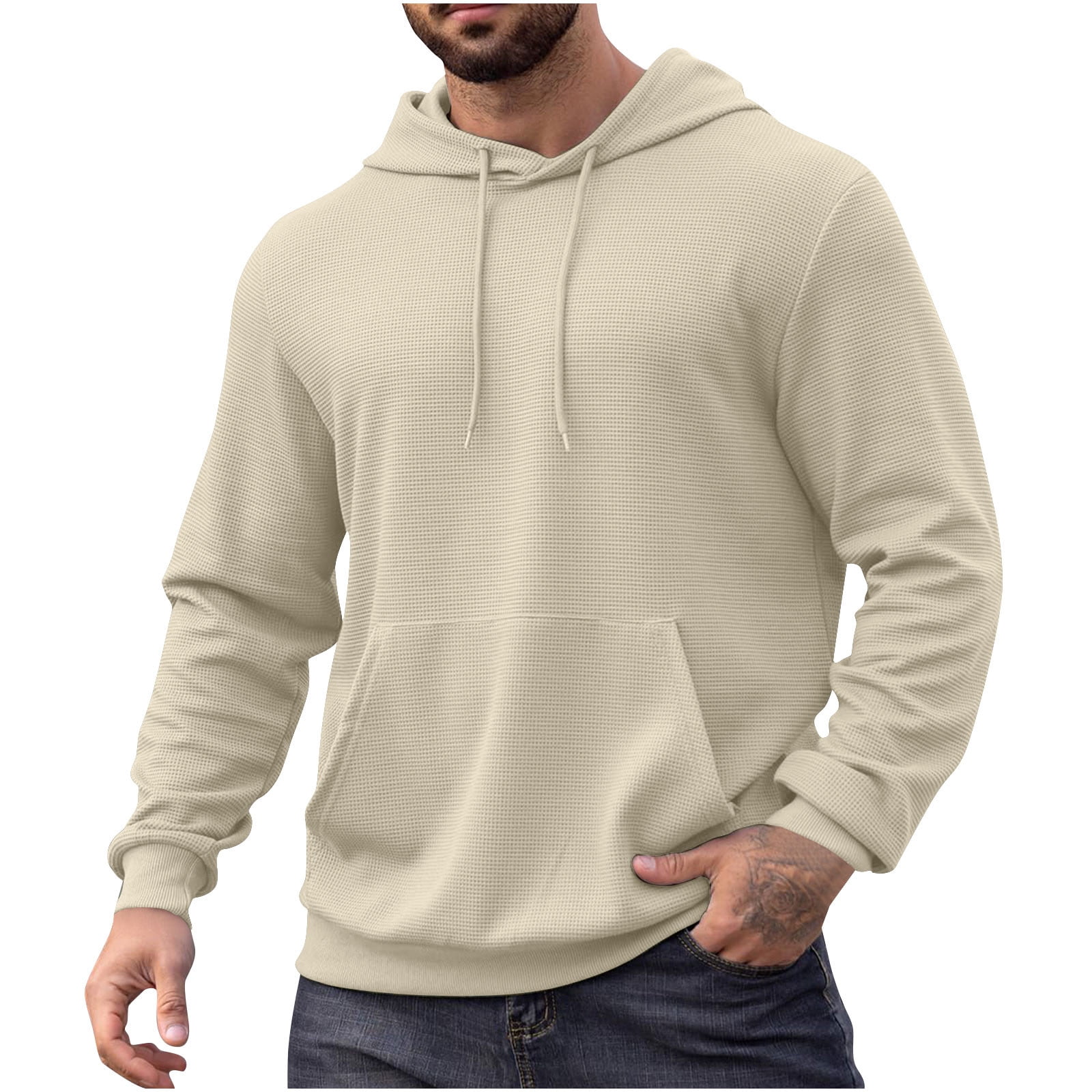 Mrat Hoodies Oversized Men's Hoodie Long Sleeve Hooded Pullover