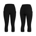 thumbnail image 2 of Vibrex Womens Capri Leggings,Womens High Waisted Pocket Tummy Control Yoga Pants 7/8 Length Quick Dry Capri Yoga Pants for Women, Freed Shipping, 2 of 7