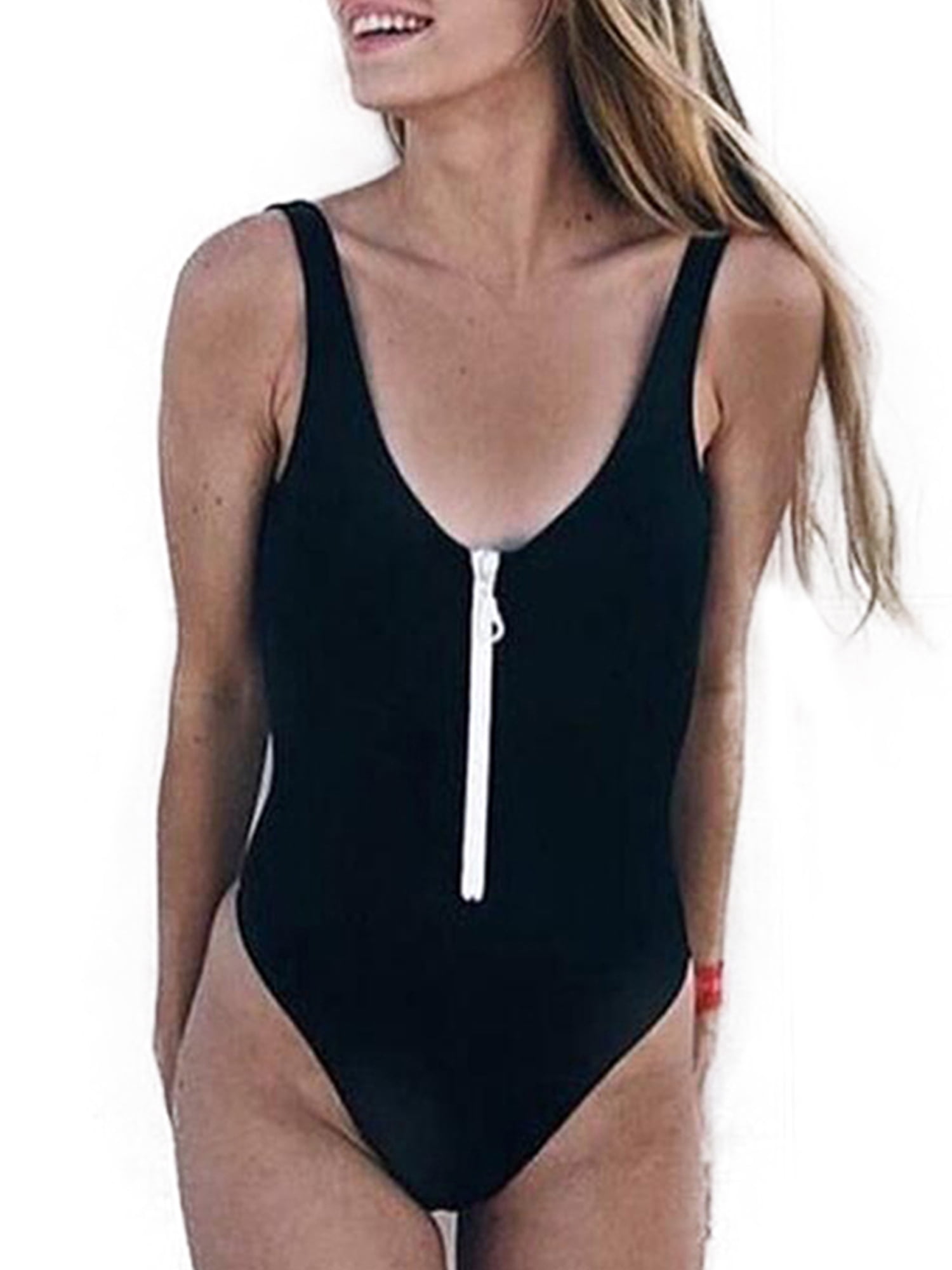 zip up swimming costume
