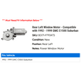 thumbnail image 2 of Rear Left Window Motor - Compatible with 1992 - 1999 GMC C1500 Suburban 1993 1994 1995 1996 1997 1998, 2 of 2