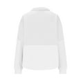 thumbnail image 4 of biudgviw Lounge Sweatshirt for Women Collared Long Sleeve Knit Oversized Shirts Fashion Half Zipped Patchwork Pullover Tops, 4 of 6