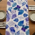 thumbnail image 5 of Table Runners 60 Inches Long Dress Scarves, Purple Leaves Farmhouse Kitchen/Dining Table Runner, Small Coffee Tablerunners, Spring Plants Rustic Vintage Botanical 13x60 Inch, 5 of 9