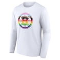 thumbnail image 2 of Men's White Boston Bruins Team Pride Logo Long Sleeve T-Shirt, 2 of 3