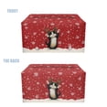 thumbnail image 4 of FUIALDOLG Rectangular Tissue Box Cover, Pu Leather Rectangle Tissue Box Holder with Bottom Buckle Modern Stylish Facial Organizer for Home, Car, Hotel, Office 9.7"X5.2"X5.1" (Cute Kitty Christmas), 4 of 7
