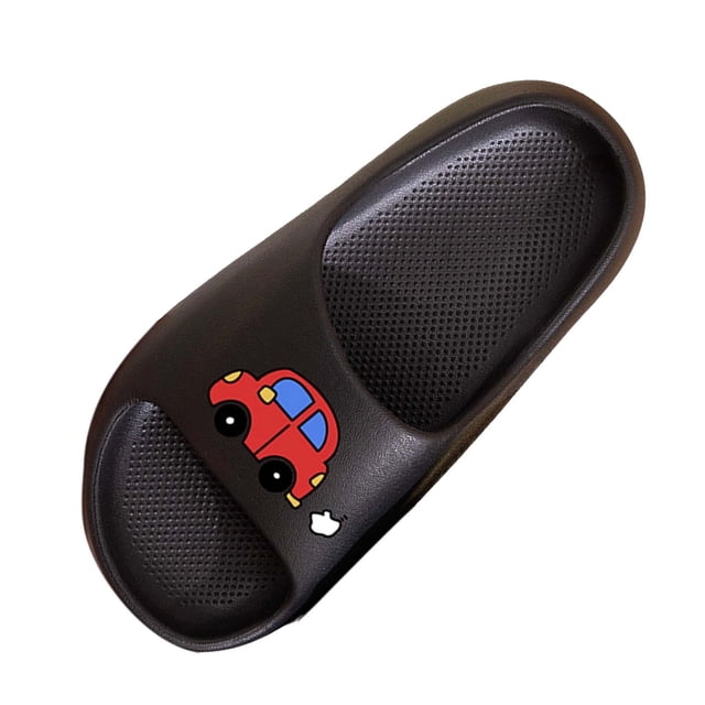 Zapatillas de Suela Suave Unisex Niños de Moda Casual Verano Engrosado Zapatillas de Baño de Casa Reversibles con Espuma Liviana Eva Y Suela Antideslizante