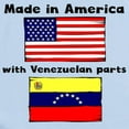 thumbnail image 2 of CafePress - Made In America With Venezuelan Parts Body Suit - Baby Light Bodysuit, Size Newborn - 24 Months, 2 of 4