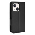 thumbnail image 5 of Wallet Case for iPhone 15 Plus Card Slots Holder Kickstand Flip Case, Lychee Pattern PU Leather Shockproof Cover with Magnetic Clasp Drop Resistant Phone Case, Black, 5 of 9