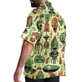 thumbnail image 3 of Alien Men's Poplin Shirt, Casual Short Sleeve Printed Button Down Summer Beach Unisex Shirts, 3 of 6