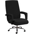 thumbnail image 1 of Funda para silla de oficina - Funda universal elástica extraíble para silla de oficina - Funda moderna para silla - Funda elástica lavable para silla - Color negro - Talla: XL, 1 of 5