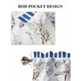 thumbnail image 7 of Navy Blue Coastal Bedroom Curtains 63 Inches length, Summer Nautical Lighthouse Starfish Window Treatment Curtain Drapes, Rod Pocket Curtain Panels for Living Room Kitchen, 42"x63", 2 Panels, 7 of 7