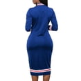thumbnail image 4 of DYMADE Women Half High Neck 1/2 Zip Wrap Slim Fit Dress, 4 of 4
